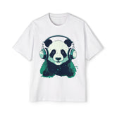 Panda Music Lover Graphic Tee-INNBLAC Fashion Apparel