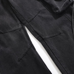 Heavyweight Bootcut Cargo Jeans-INNBLAC Fashion Apparel