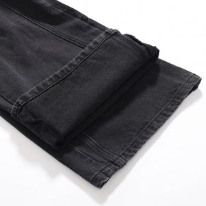 Heavyweight Bootcut Cargo Jeans-INNBLAC Fashion Apparel