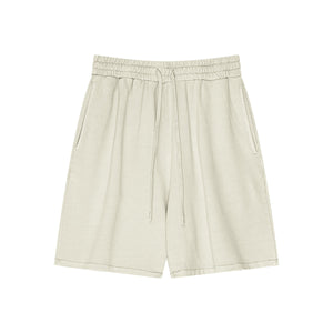 Washed Loose Fit Short Pants-INNBLAC Fashion Apparel