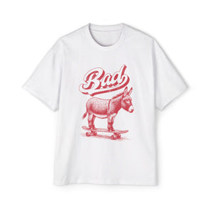 Bad Donkey On Skateboard Graphic Tee-INNBLAC Fashion Apparel