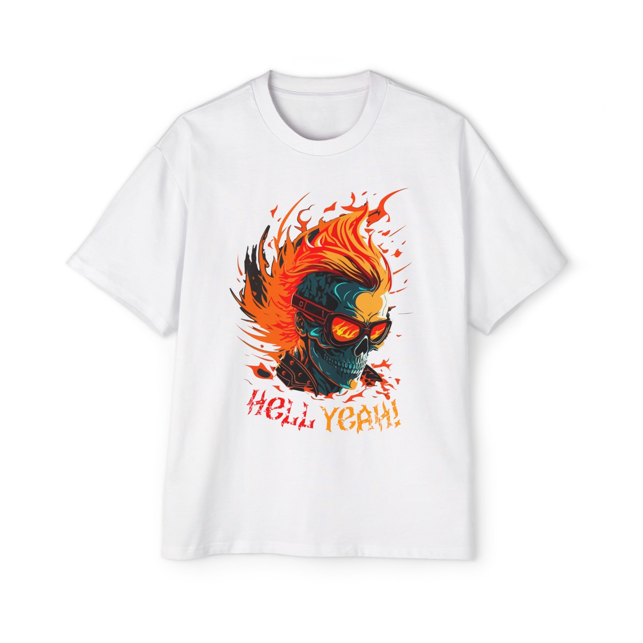 Skull Hell Rider Graphic Tee-INNBLAC Fashion Apparel