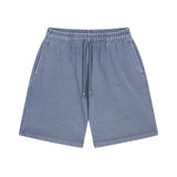 Stone Wash Thick Cotton Shorts-INNBLAC Fashion Apparel