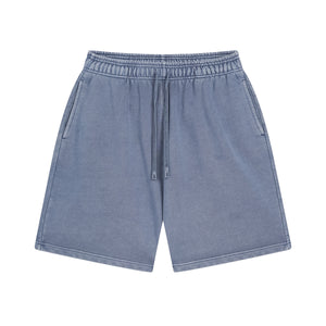 Stone Wash Thick Cotton Shorts-INNBLAC Fashion Apparel