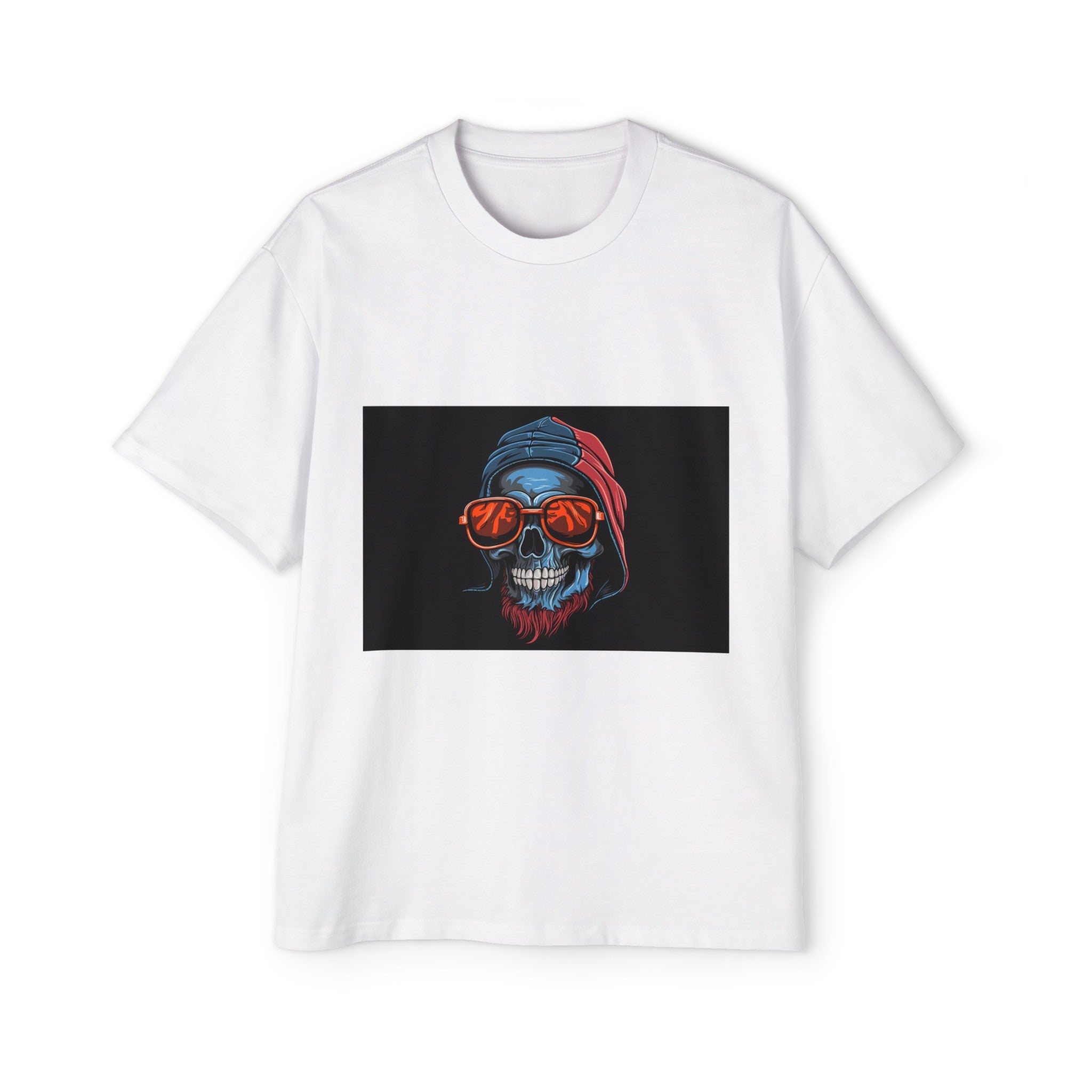 HipHop Skull Streetwear Graphic Tee-INNBLAC Fashion Apparel