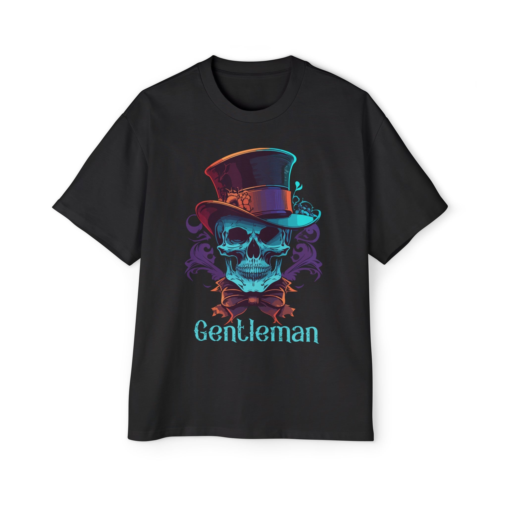 Skull Gentleman Graphic Tee-INNBLAC Fashion Apparel