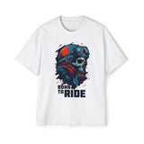 Born To Ride Skull Graphic Tee-INNBLAC Fashion Apparel