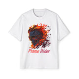 Skull Flame Rider Graphic Tee-INNBLAC Fashion Apparel