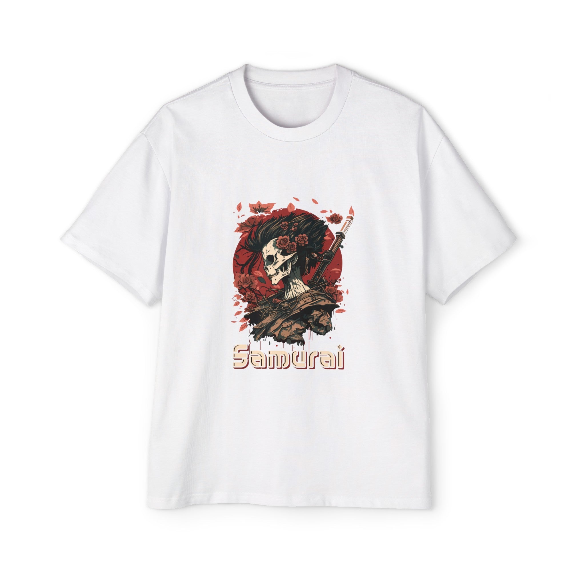 Skull Samurai Graphic Tee-INNBLAC Fashion Apparel