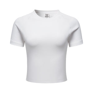 Crew Neck Slim Crop Tee-INNBLAC Fashion Apparel