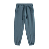 Solid Color Plush Lining Joggers-INNBLAC Fashion Apparel