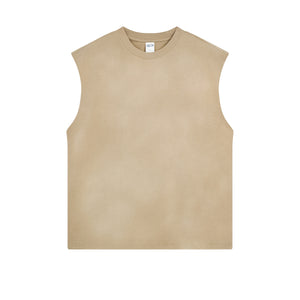 Acid Wash Sleeveless T Shirt 7.5oz-INNBLAC Fashion Apparel