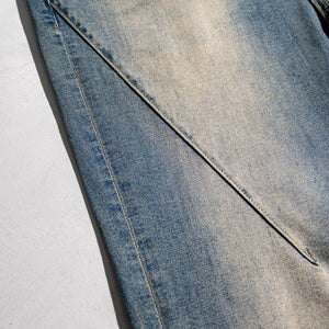 Washed Baggy Bootcut Jeans-INNBLAC Fashion Apparel