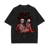 Punk Skull Graphic Washed Tee-INNBLAC Fashion Apparel