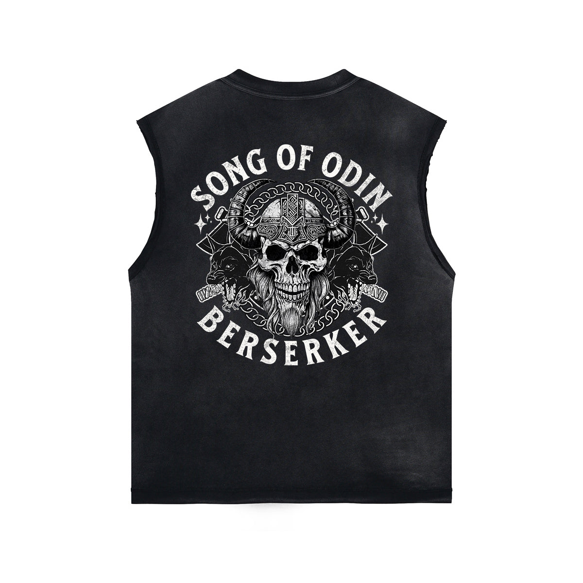 Punk Skull Graphic Sleeveless Tee-INNBLAC Fashion Apparel