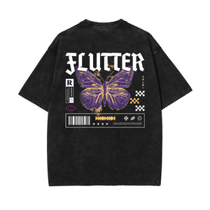 Gothic Butterfly Back Print Tee-INNBLAC Fashion Apparel