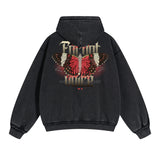 Butterfly Graphic Double Slider Zip Hoodie-INNBLAC Fashion Apparel