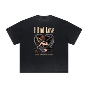 Faded Cute Cupid Cartoon Graphic Tee-INNBLAC Fashion Apparel