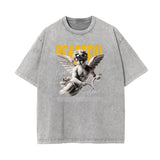 Gray Cute Cupid Cartoon Graphic Tee-INNBLAC Fashion Apparel