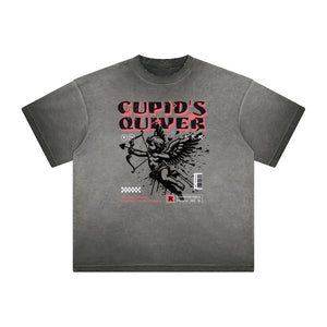 Faded Cupid Sniper Pattern Tee-INNBLAC Fashion Apparel