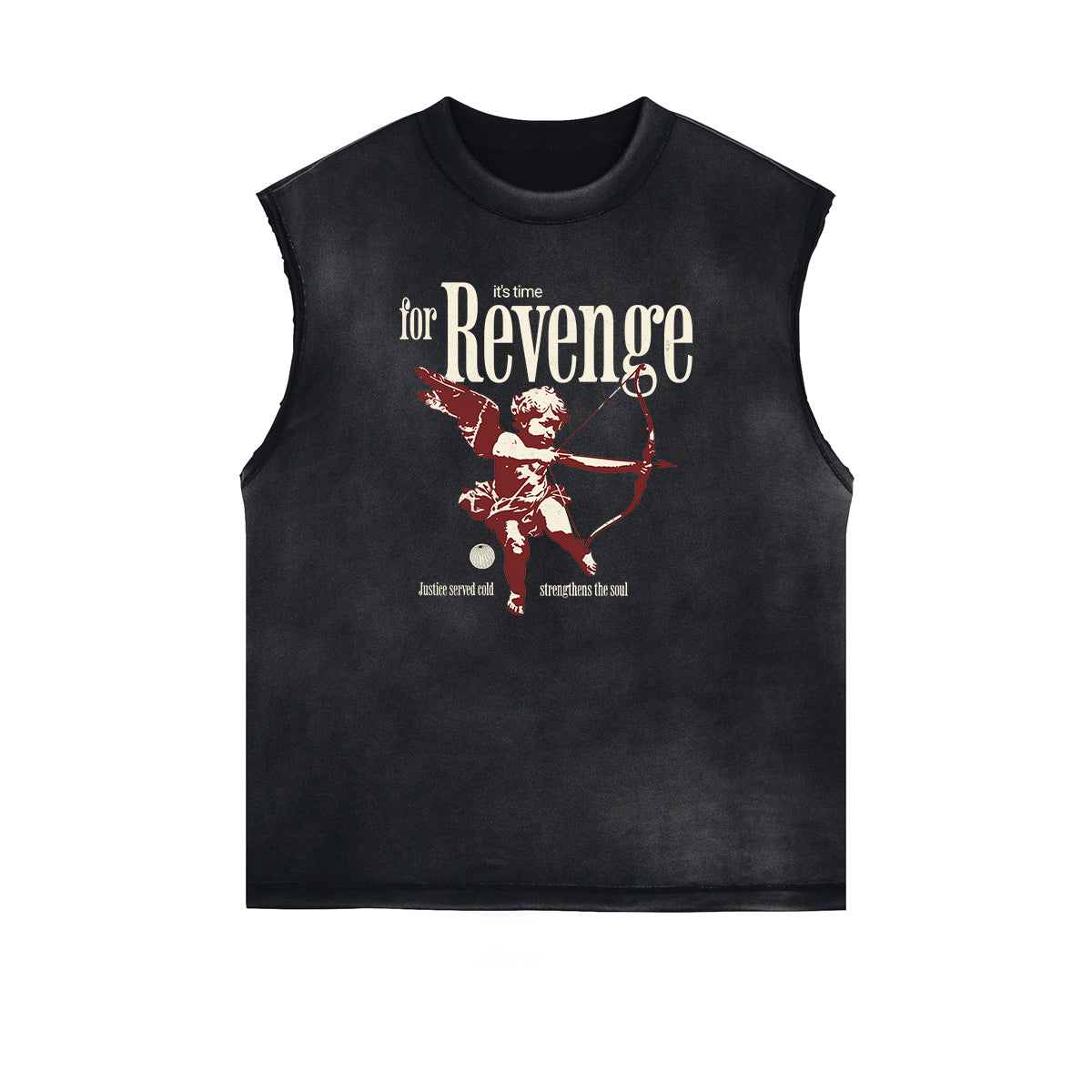 Cupid Sniper Graphic Sleeveless Tee-INNBLAC Fashion Apparel