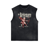 Cupid Sniper Graphic Sleeveless Tee-INNBLAC Fashion Apparel