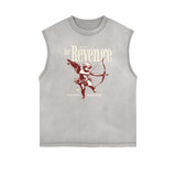 Cupid Sniper Graphic Tank Top-INNBLAC Fashion Apparel