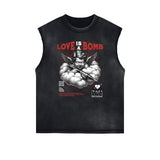 Cupid Sniper Graphic Sleeveless Tee-INNBLAC Fashion Apparel