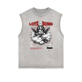 Cupid Sniper Graphic Tank Top-INNBLAC Fashion Apparel