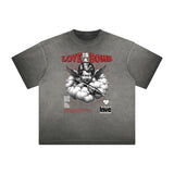 Faded Cupid Sniper Pattern Tee-INNBLAC Fashion Apparel