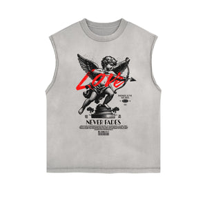 Cupid Sniper Graphic Tank Top-INNBLAC Fashion Apparel