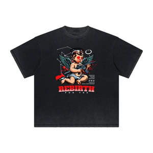 Heavyweight Cupid Sniper Graphic Tee-INNBLAC Fashion Apparel