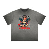 Faded Cupid Sniper Pattern Tee-INNBLAC Fashion Apparel