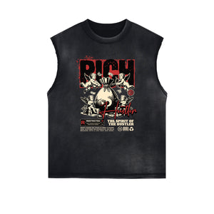 Cupid Sniper Graphic Sleeveless Tee-INNBLAC Fashion Apparel