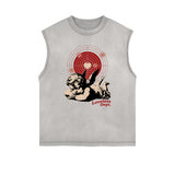 Cupid Sniper Graphic Tank Top-INNBLAC Fashion Apparel