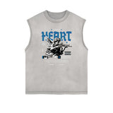 Cupid Sniper Graphic Tank Top-INNBLAC Fashion Apparel