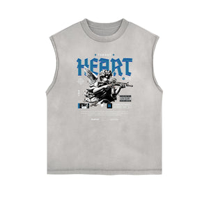 Cupid Sniper Graphic Tank Top-INNBLAC Fashion Apparel