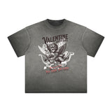 Heavyweight Cupid Sniper Streetwear Graphic Tee-INNBLAC Fashion Apparel