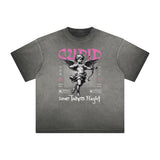 Heavyweight Cupid Sniper Streetwear Graphic Tee-INNBLAC Fashion Apparel