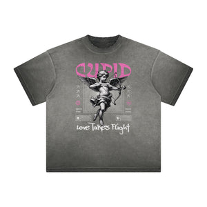 Heavyweight Cupid Sniper Streetwear Graphic Tee-INNBLAC Fashion Apparel