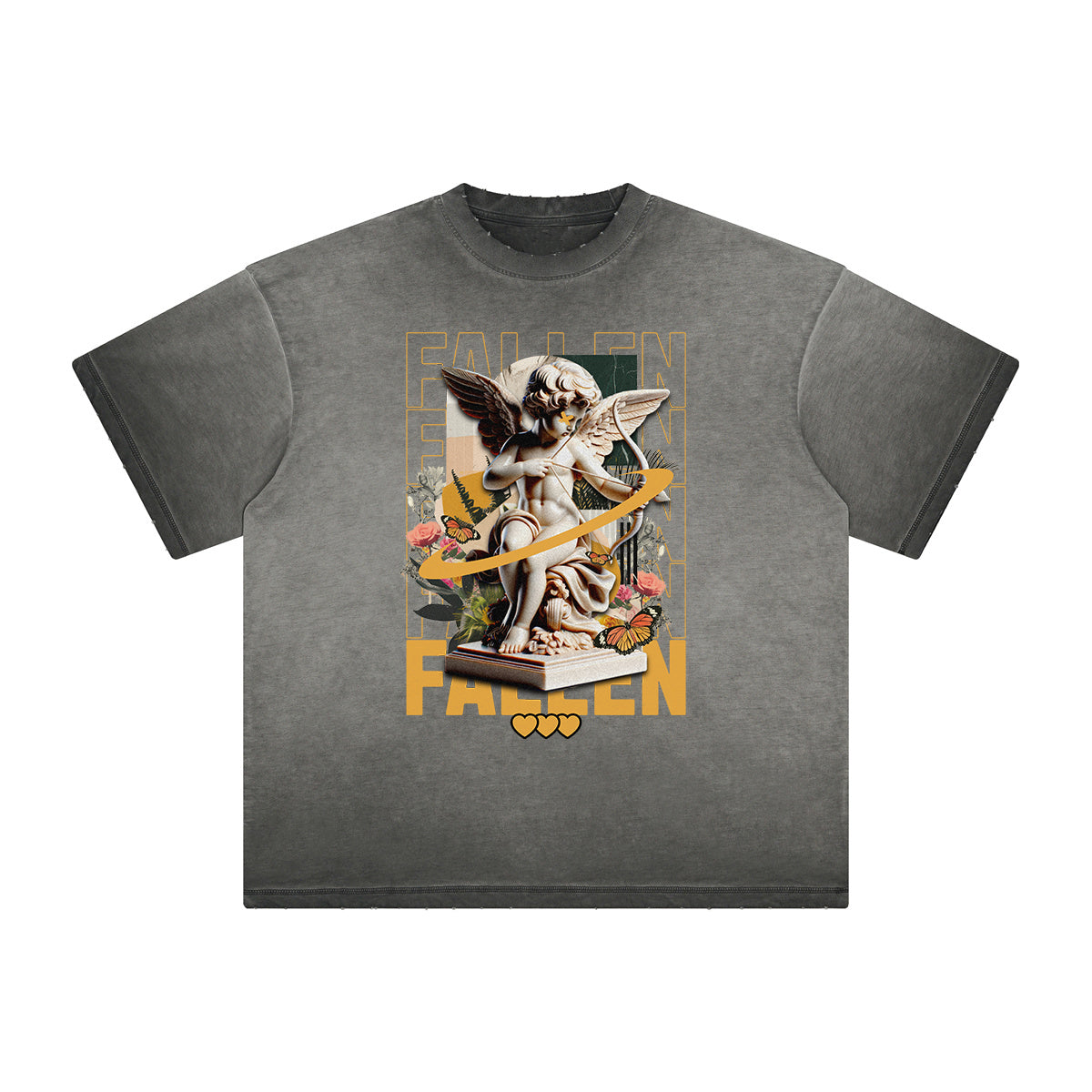 Heavyweight Cupid Sniper Streetwear Graphic Tee-INNBLAC Fashion Apparel