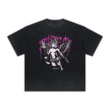 Faded Cupid Sniper Streetwear Graphic Tee-INNBLAC Fashion Apparel