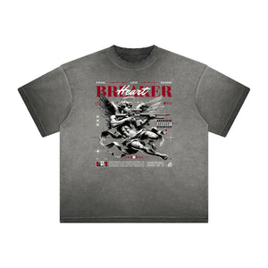 Heavyweight Cupid Sniper Streetwear Graphic Tee-INNBLAC Fashion Apparel