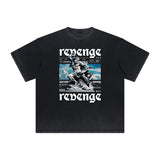 Heavyweight Distressed Streetwear Graphic Tee-INNBLAC Fashion Apparel