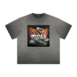 Heavyweight Faded Abstract Pattern Tee-INNBLAC Fashion Apparel