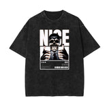 Washed Streetwear Pattern Tee-INNBLAC Fashion Apparel