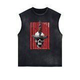 Washed Streetwear Street Pattern Tank Top-INNBLAC Fashion Apparel