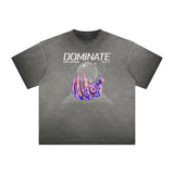 Distressed Abstract Street Fashion Graphic Tee-INNBLAC Fashion Apparel