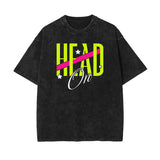 Washed Street Style Graphic T Shirt-INNBLAC Fashion Apparel