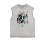 Street Style Abstract Graphic Tank Top-INNBLAC Fashion Apparel